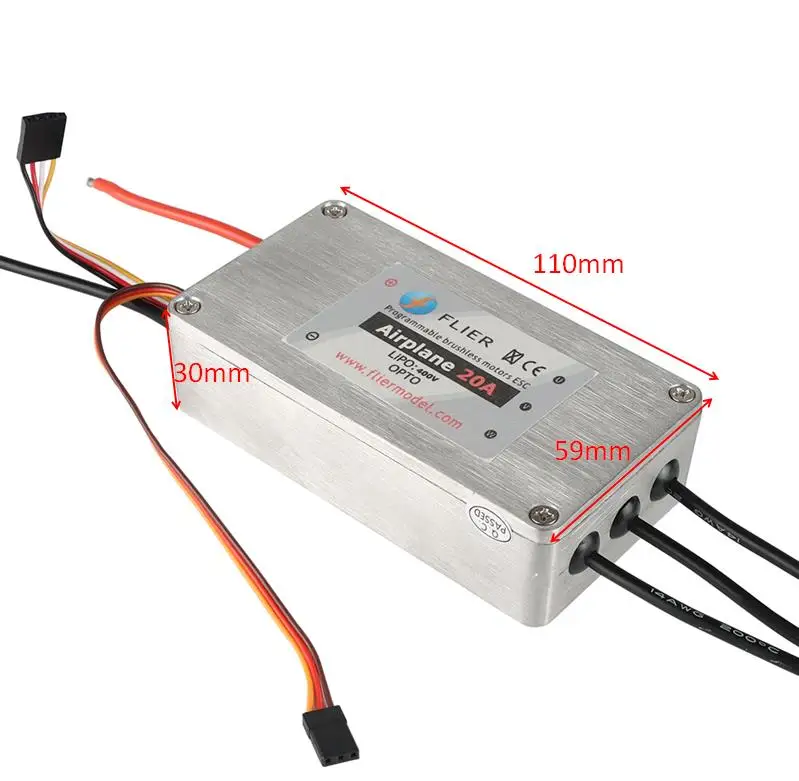 Fliermodel HV 400V 20A бесщеточный esc для радиоуправляемого самолета