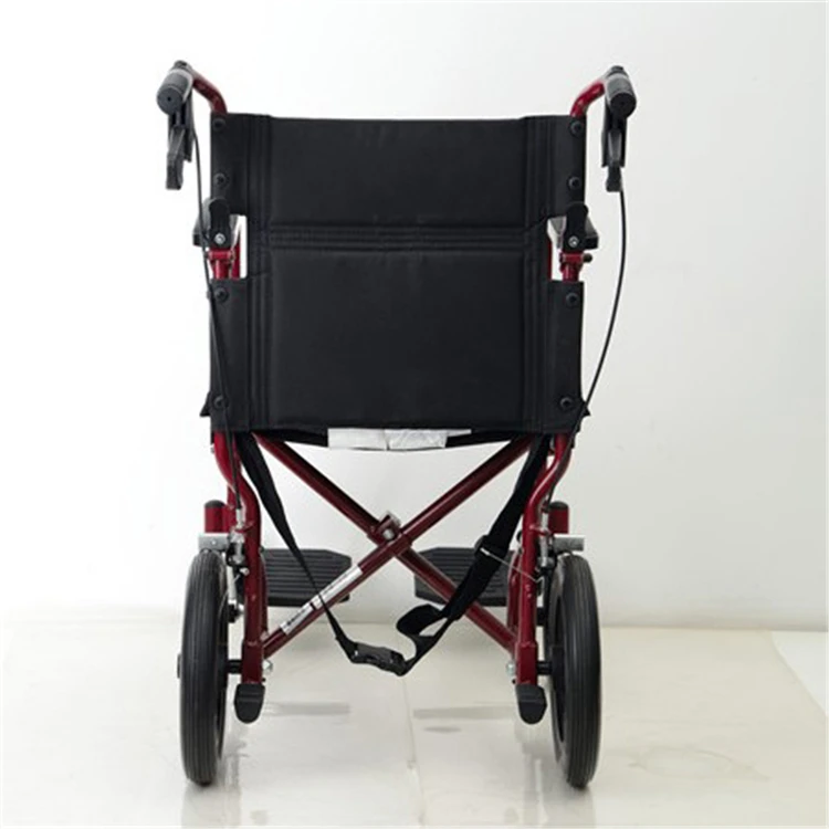 Comfortable aluminum alloy wheelchair convenient for the disabled wheelchair with seat and footrest