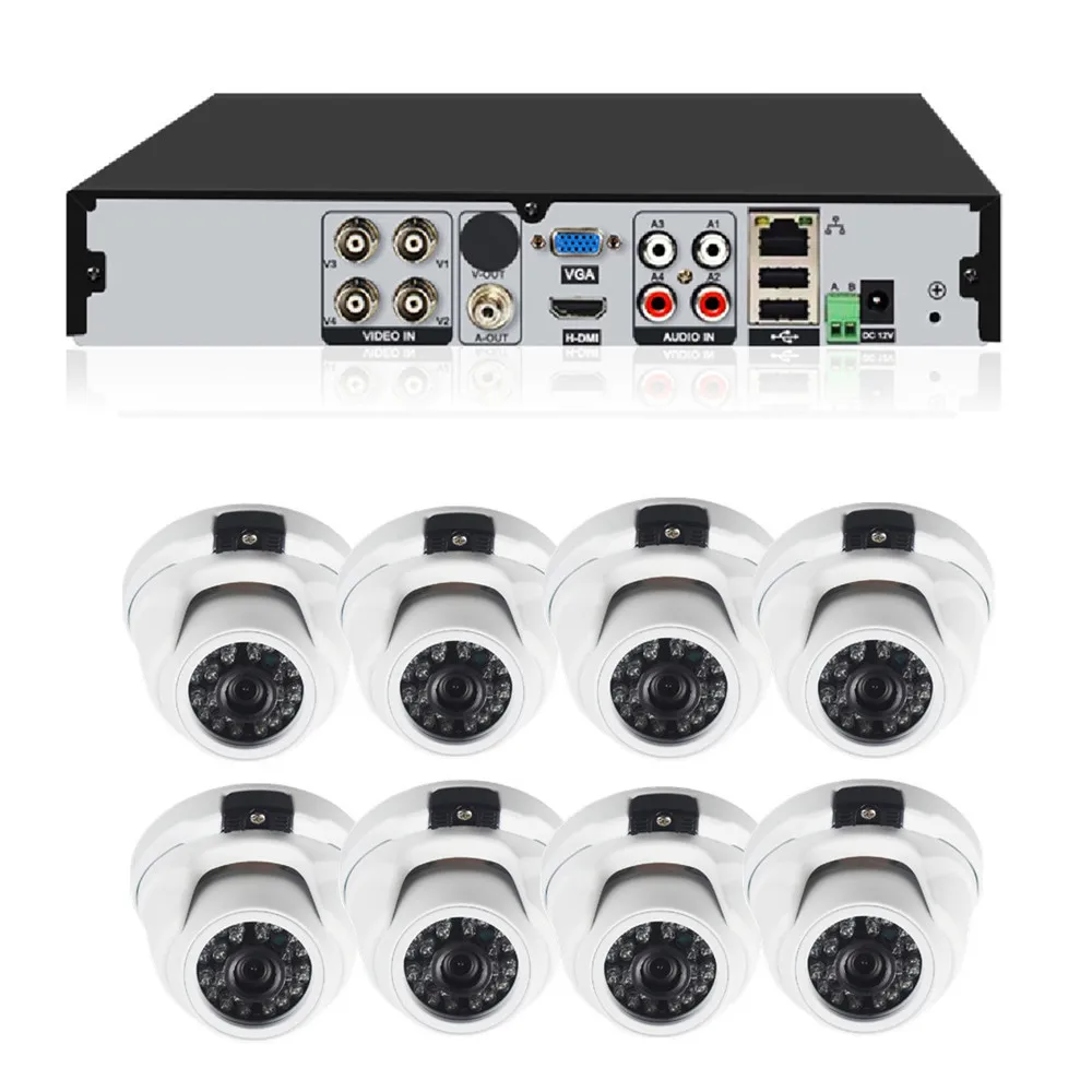 JXJ 2.0MP AHD Business Locations Or Large Homes Cctv Camera Digital Hd Camera Recording Dvr 8 Channel Digital Video Recorders