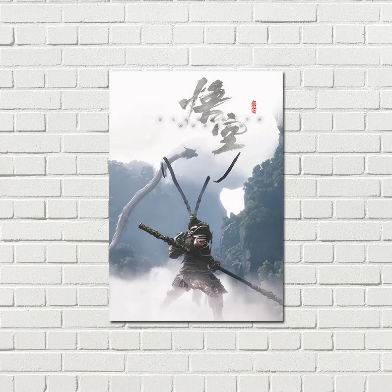 42*28 см новый оптовый аниме плакат черный миф Wukong настенный арт игровой бумажный
