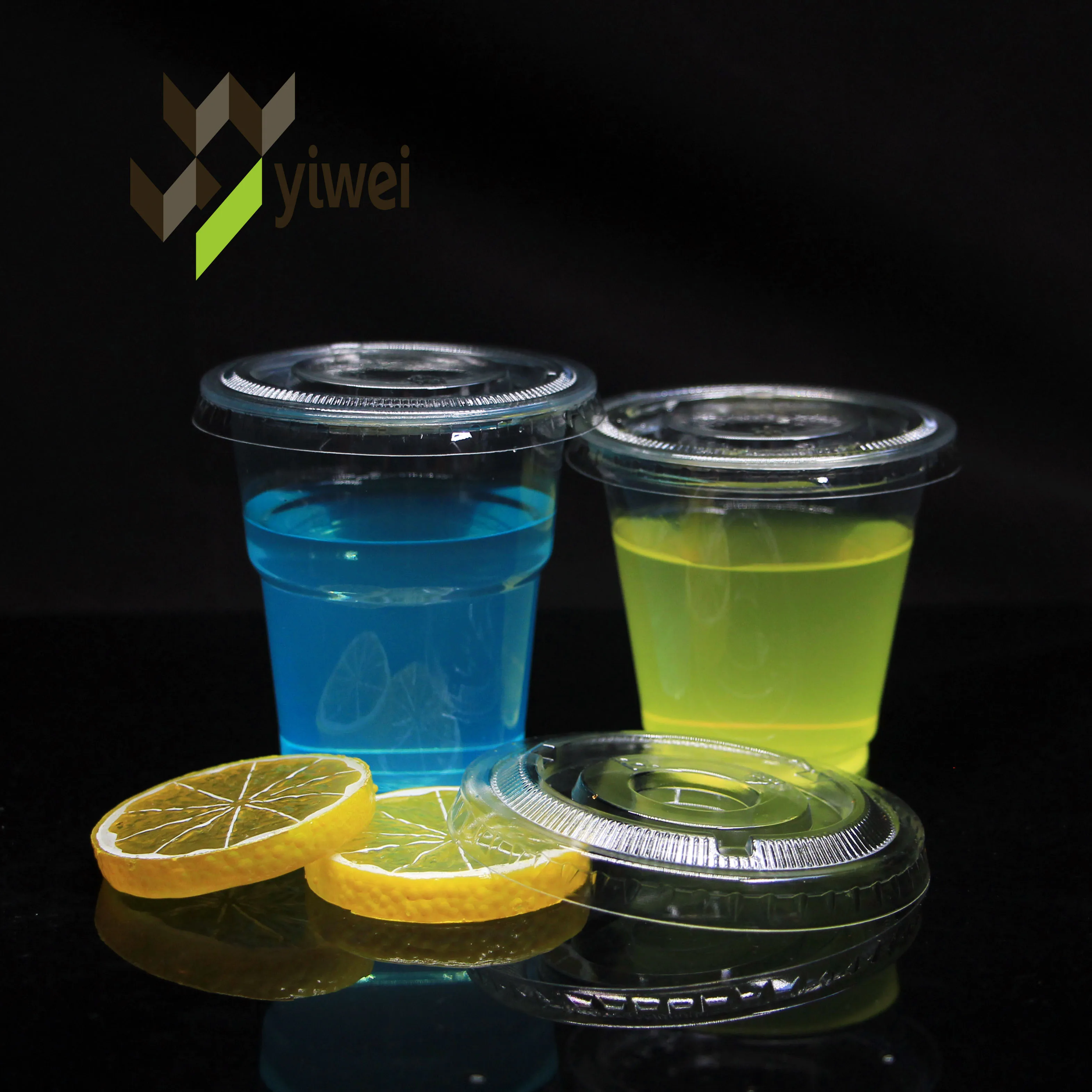Custom Logo Disposable PET Cup With Lids, Boba Tea Coffee Juice PET Clear Plastic Cup/