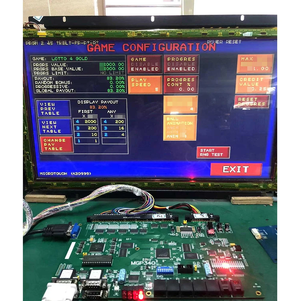 Factory Direct Sale Popular Arcade Game Kit Pot O Gold MGP FOX 340 Green PCB Game Board