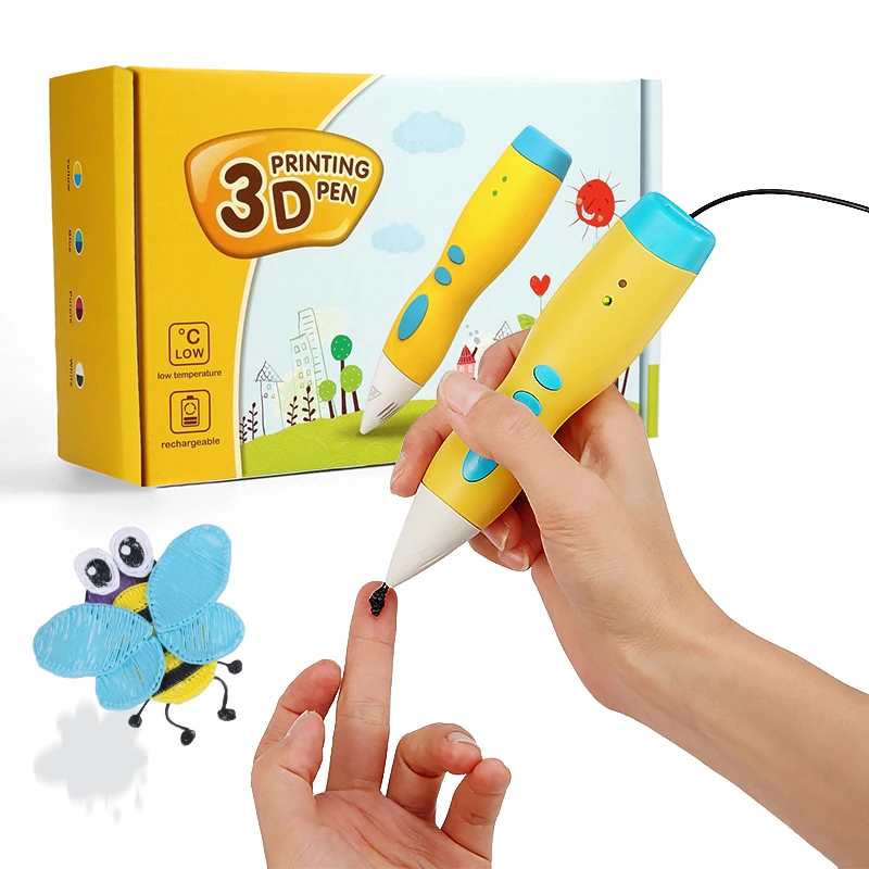 Jer Hot Selling 3d Pen New Model with 1.75mm Pla Abs Petg Filament 3d Pen Set for Kids