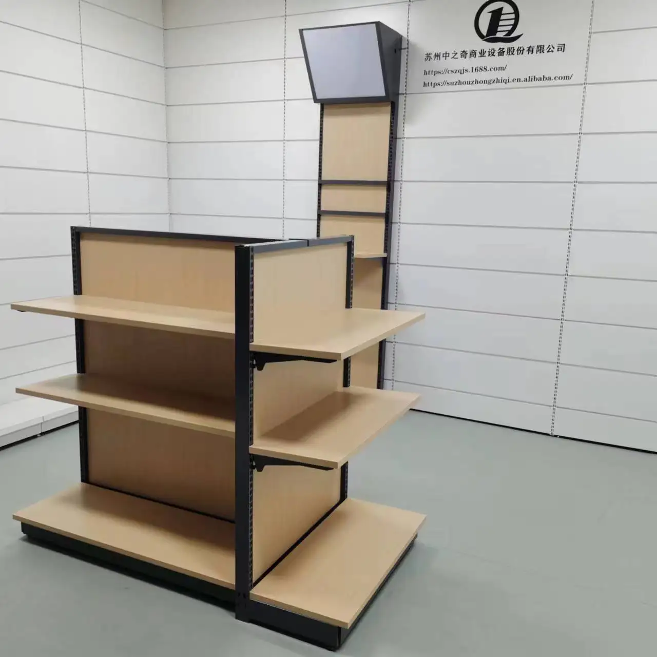Factory Price Double Sided gondola display rack Retail store shop gondola shelving supermarket shelves
