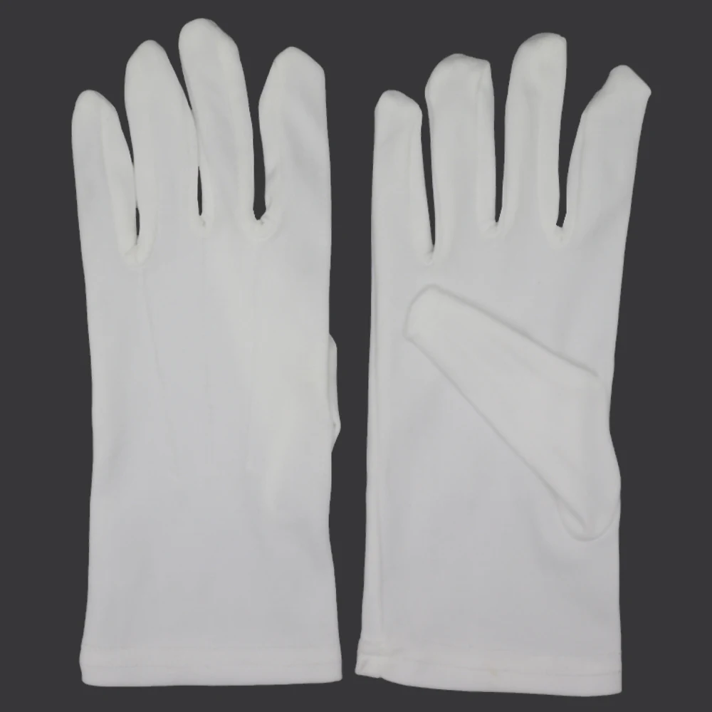 
 China White Ceremony Military Male Formal Uniform 100%  Elastic Nylon Parade Gloves  
