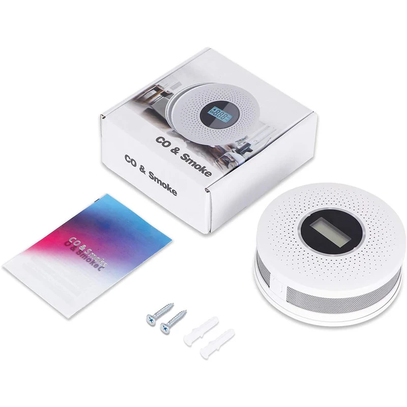 Hot Selling Replaceable 3 AA Battery Smoke alert smoke detector and carbon monoxide fire alarm Sensor smoke detector