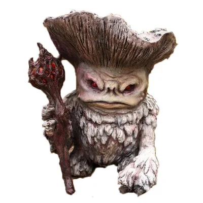 Fairy Mushroom Monsteree Shaman Wizard Troll Resin Garden Ornament Yard Lawn Decoration Home