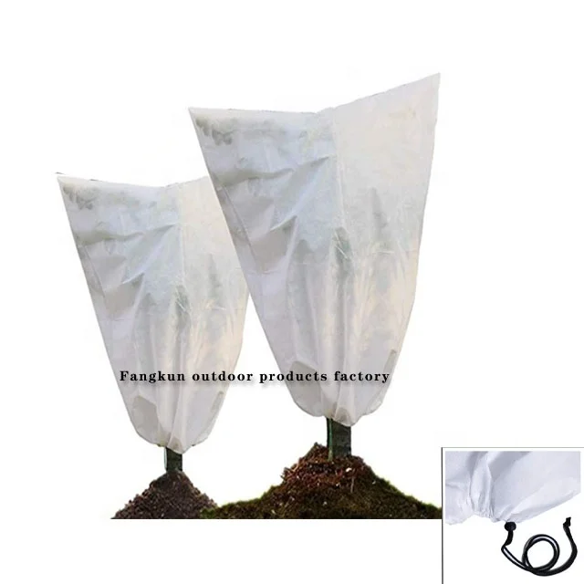 Winter tree antifreeze protection cover non-woven plant cold protection cover rope plant frost protection bag