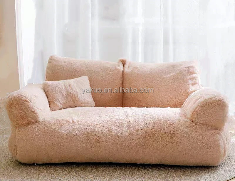 Pet Dog Cat Sofa Bed with Orthopedic Egg Crate Foam Washable Pet Cat Sofa Bed Cushion