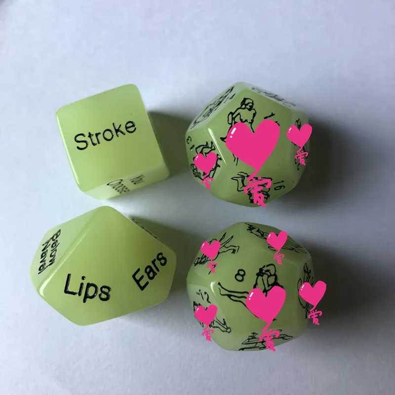 4 PCS Dice Erotic Sex Dice Set Couple Gift Love Game Sextoys Adults Sex Dice 4pcs Sex Position Game for Adult