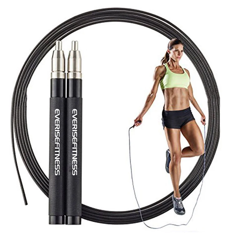 Premium Quality Exercise Adjustable Self-lock Steel Wire Aluminium Handle High Speed Jump Rope