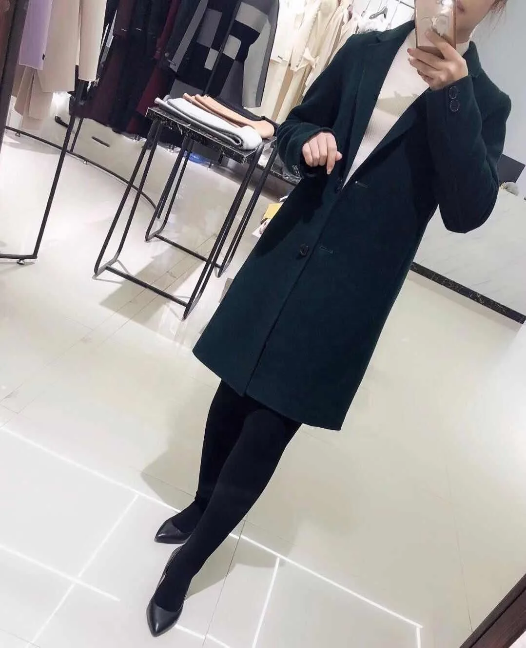 High Quality Wholesale Classic Overcoat Cashmere Coat Winter Women Coat Double Breasted Long Woman Coat