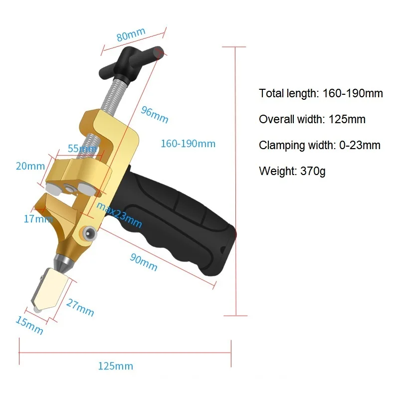 Popular 2 in 1 Manual Glass Cutter Tool Diamond Glass Cutter Pen for Wholesale