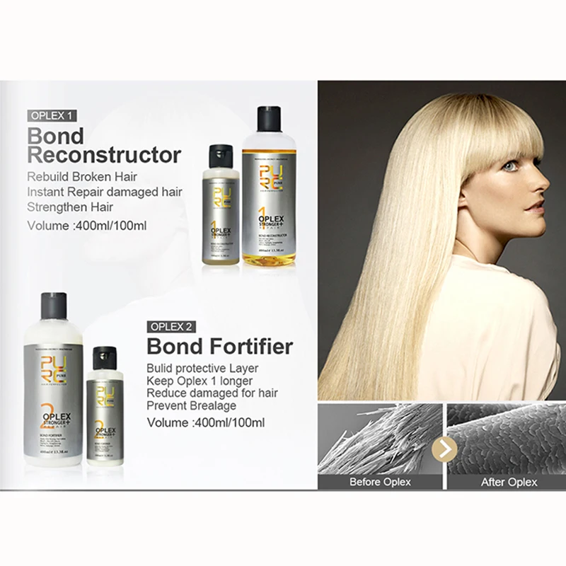Hot Selling hair care set for bleaching rebonding and coloring 100ml 400ml oplex bond reconstructor hair repairing treatment