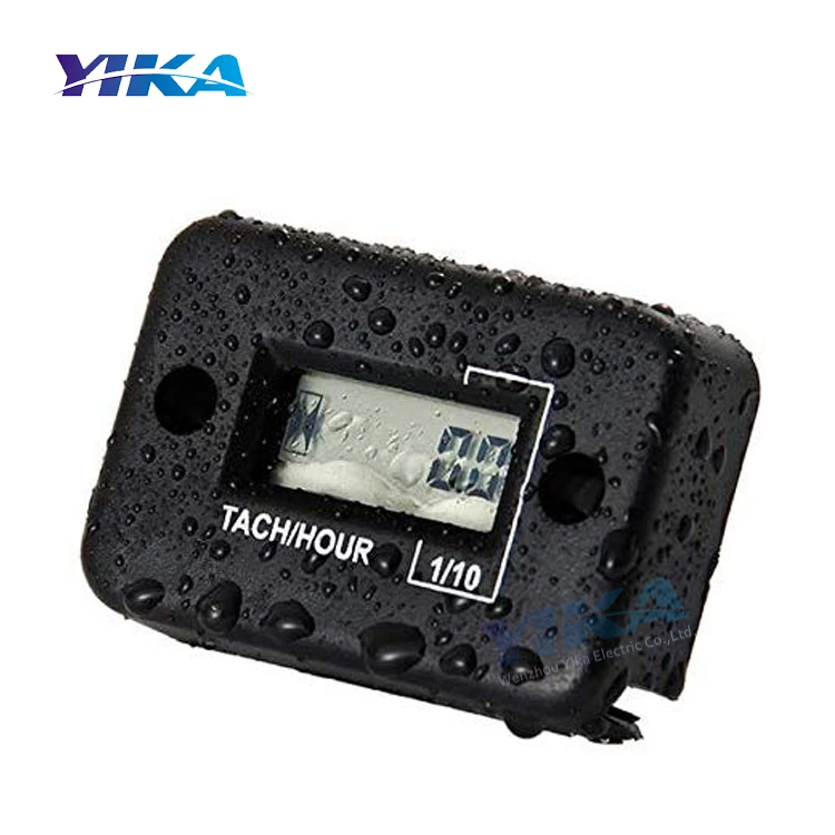 HM012 Waterproof LCD Digital RPM Hour Meter Tachometer For Marine Motorcycle ATV Snowmobile Mower Dirt