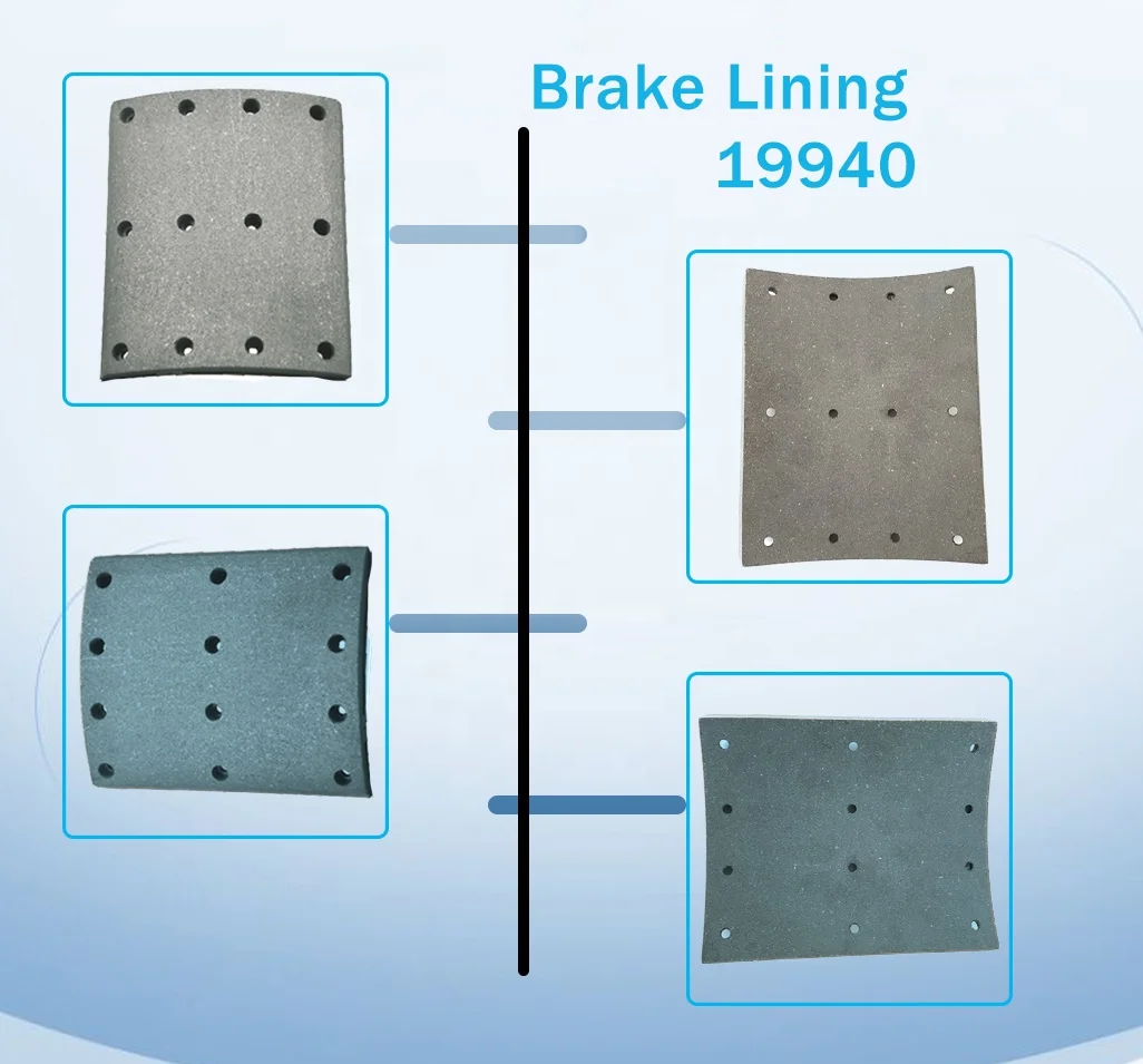 Factory Manufacturer drum Brake Lining 19940 19941 Heavy Duty Truck Brake Lining