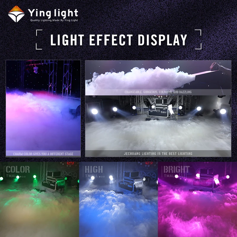 4000w Low Lying Fog Machine Water Base Remote Control Double Port Smoke Machine Stage Equipment With Flight Case