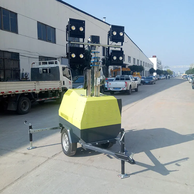 Best Price Mobile Diesel Trailer Power  LED light tower portable for sale