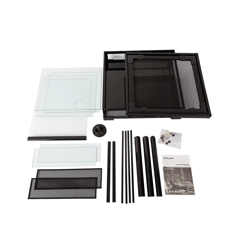  REPTI ZOO RK series 18x18x18 дюймов маленький стеклянный террариум в комплекте для рептилий и