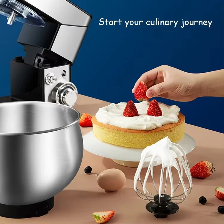 New Condition Manual Bakery Kitchen Bread Dough Mixing Machine Aid Electric Stainless Steel Egg Cake Flour Stand Cordless Car