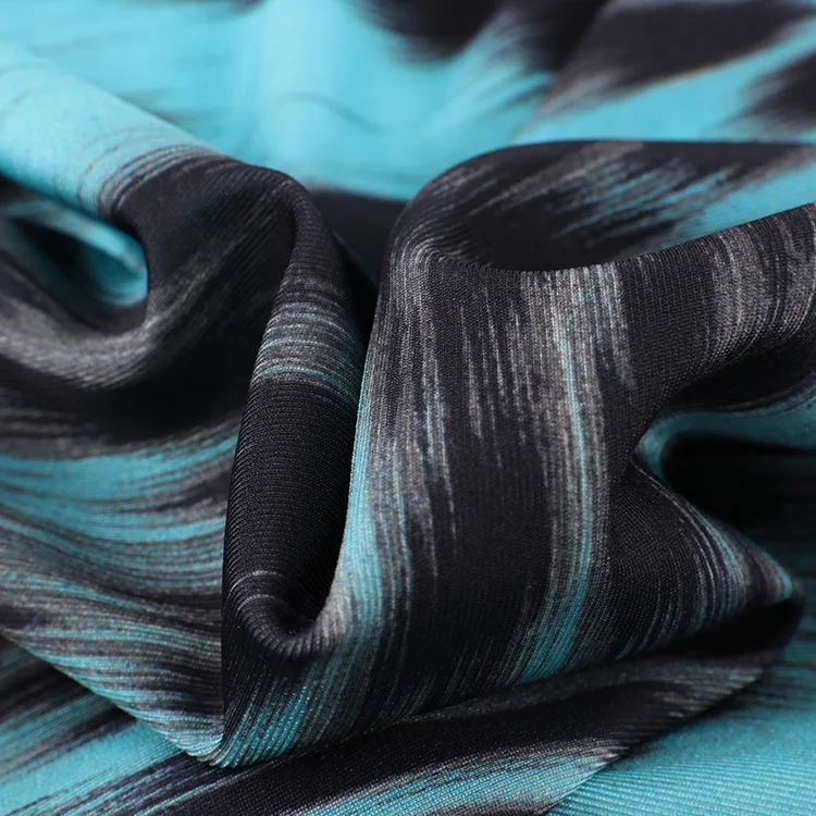 Factory price four way stretch leopard custom printed lycra fabric for dancer wear