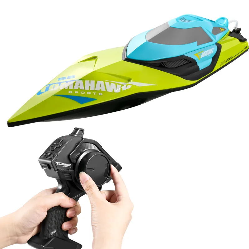 Radio control ship toy water speedboat proportional throttle 200m long distance control 70km/h racing gaming yacht water sensor