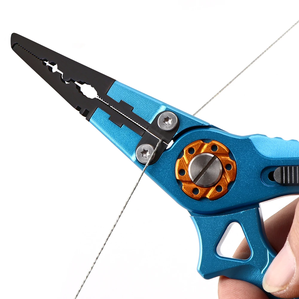 
New design creative fish plier fishing pliers multi-function fishing tackle tools gear with locking device 