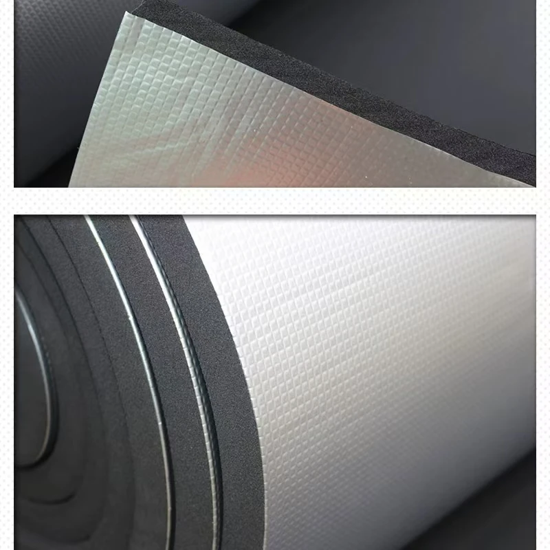 Roof Insulation Self-adhesive Aluminum Foil Anti-freeze Rubber Plastic Foam Sheet Rolls