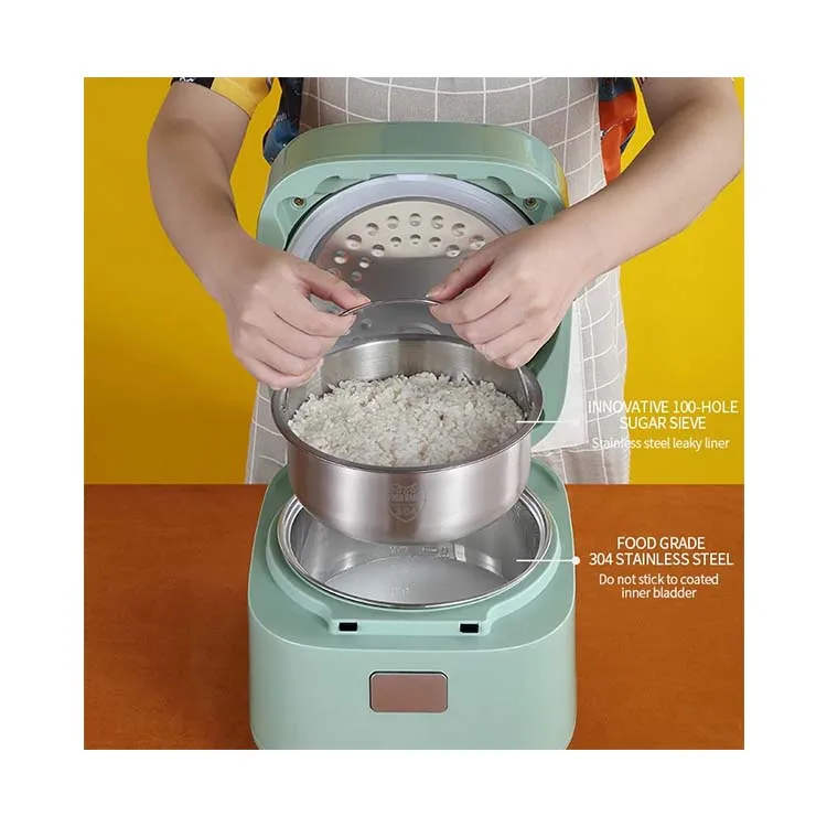 Электрическая рисоварка 3 л, портативная умная рисоварка, рисоварка с низким уровнем сахара для диабетиков