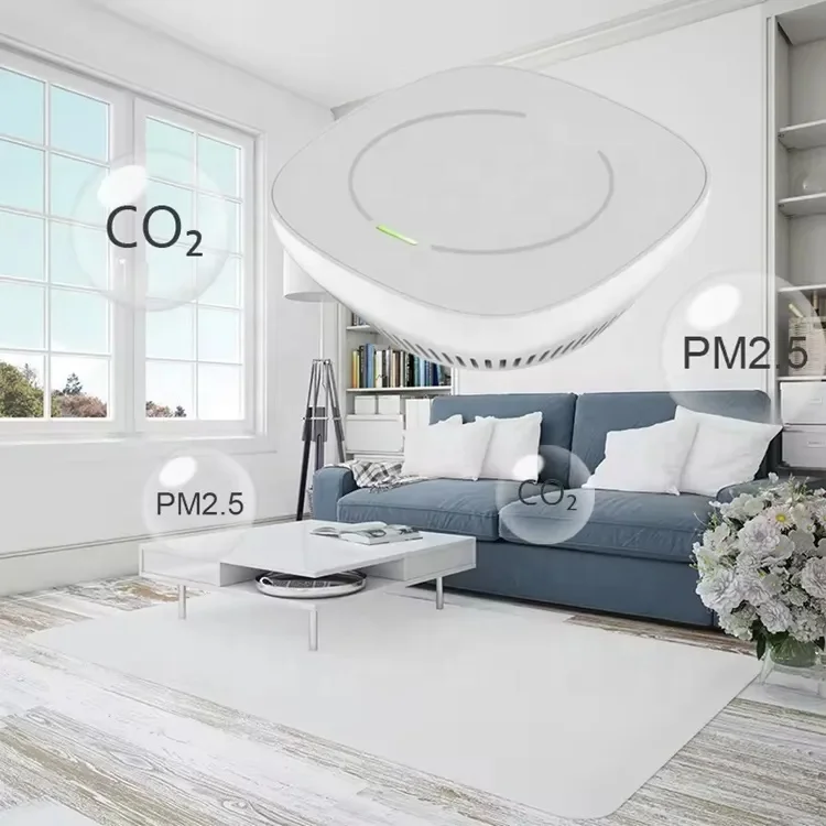 New Arrival Tuya WiFi Smart Home Alarm with Temperature Humidity PM2.5 Detection Vape Electronic Cigarette Smoke Detector