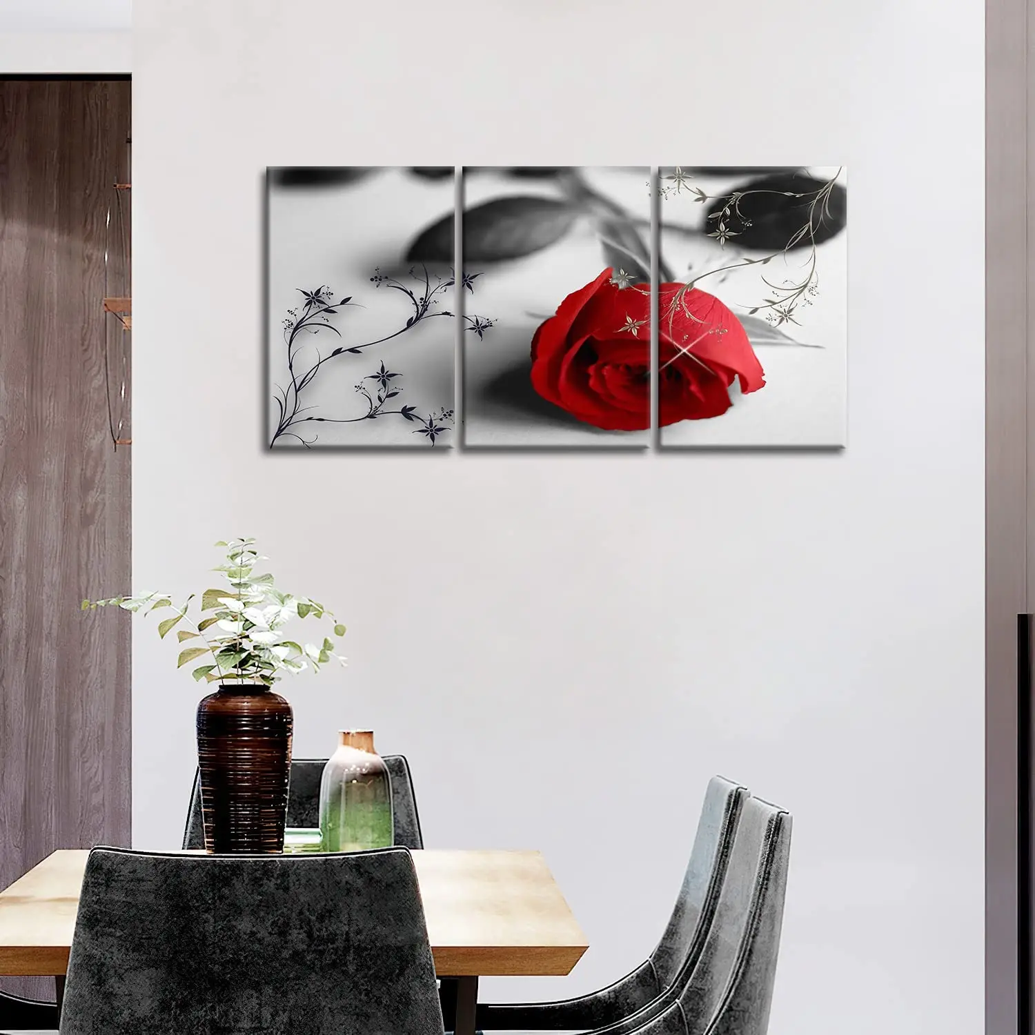Red Rose Wall Art Decor Modern Painting Prints for Home paintings and wall arts decorative painting