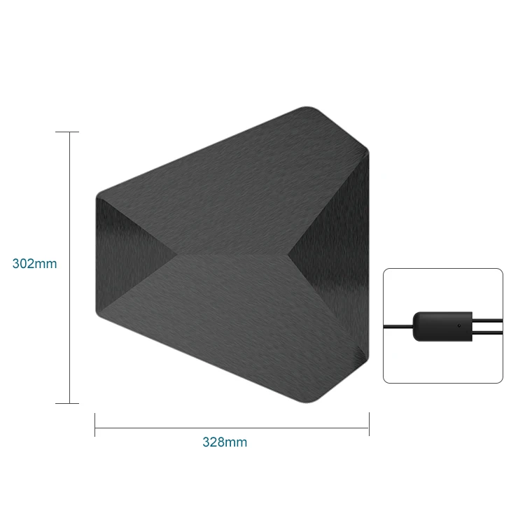 Amplified HDTV Antenna Indoor Digital TV Antenna Long-Range Reception Support 4K 1080p