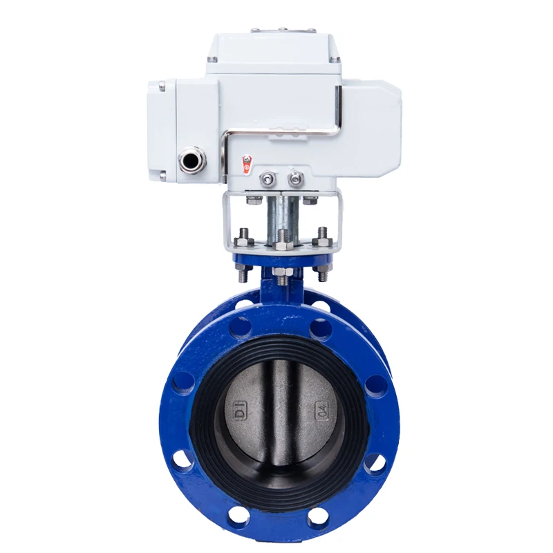 Dn350 Stainless Steel Metal Flanged Electric Actuator Butterfly Valve Ductile iron Electric butterfly valve