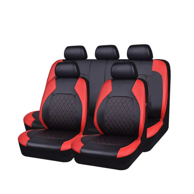 New Arrival Universal Fit Auto PU Leather Car Seat Covers Interior Accessories for car suv sedan cover