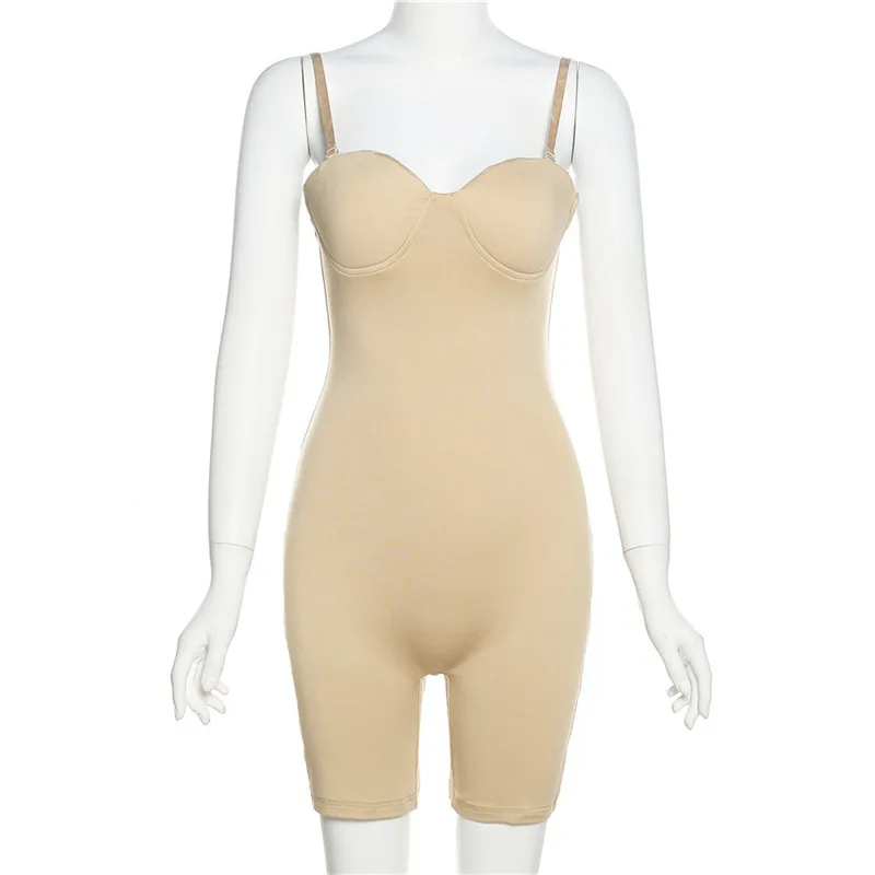 Pink Adult Custom logo Active Womens Short Jumpsuit Stage Show Women One Piece Jumpsuits With Back Out Dress Bodysuit