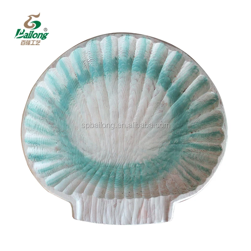 BSCI vintage rustic whale lobster fish shell nautical decorative pine small wooden trays