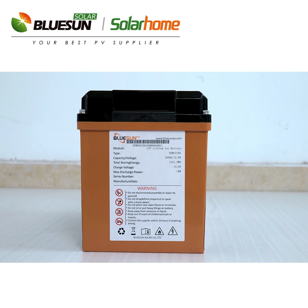Bluesun 12V 100Ah 24v 100ah 12V 200Ah lithium battery lifepo4 battery charger  price