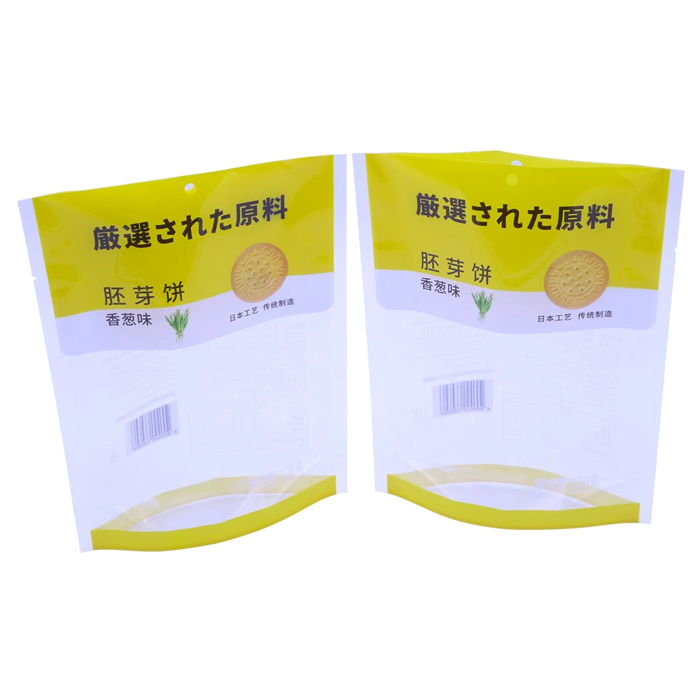 Biodegradable Resealable Matte Clear PE 20 x 30 Fish Bait 3 Sided Seal Hang Hole Zipper Packing Bag