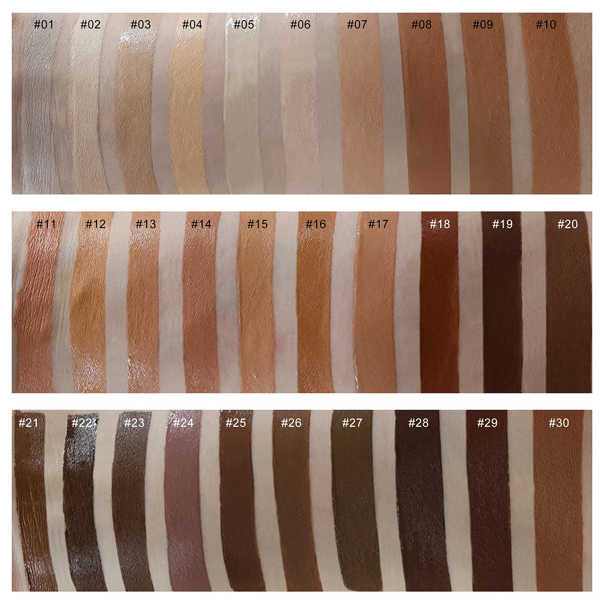 Liquid Matte Foundation Makeup Waterproof Stay 24 Hours Full Coverage Face Foundation Private Label