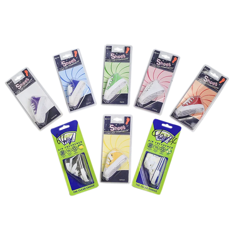 Wholesale Hanging Perfume Car Customized air freshener Cheap shoes shaped air freshener