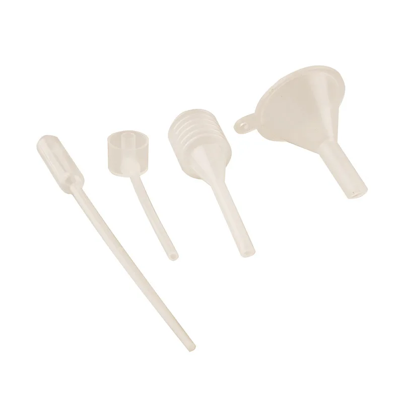 Mini Clear Perfume Dispenser Packaging Tools Dropper Straw Liquid Oil Filling For Lab Small Plastic Funnel Scoop Tool