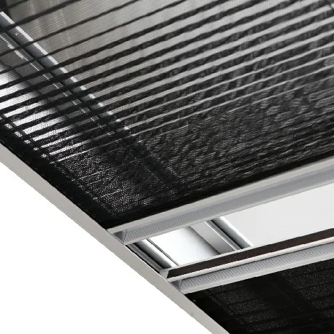 Diy blackout and dual screen skylight pleated screen roof window plisse insect screen windows
