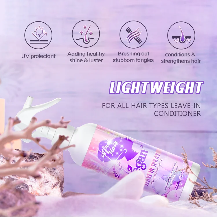 New arrival Add Shine nourish curly natural leave in weave curls detangler in spray for curly hair
