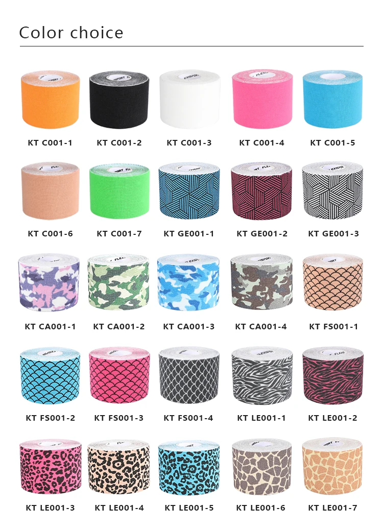 High quality athletic muscle kinesio tape kinesiology 5cm kinezio tapes cinta kinesiologica body safety sports kinesiotape
