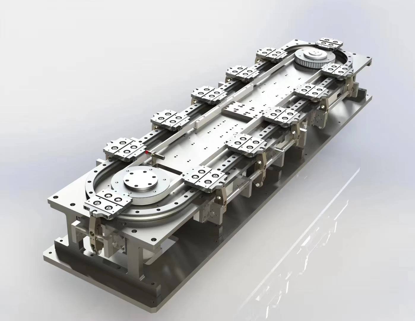 High precision linear circular speed governor track circular conveyor belt internal structure