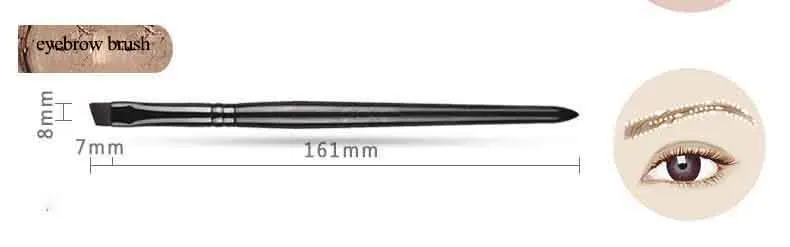 OUMO- 10pcs goat hair makeup brush set professional makeup brushes