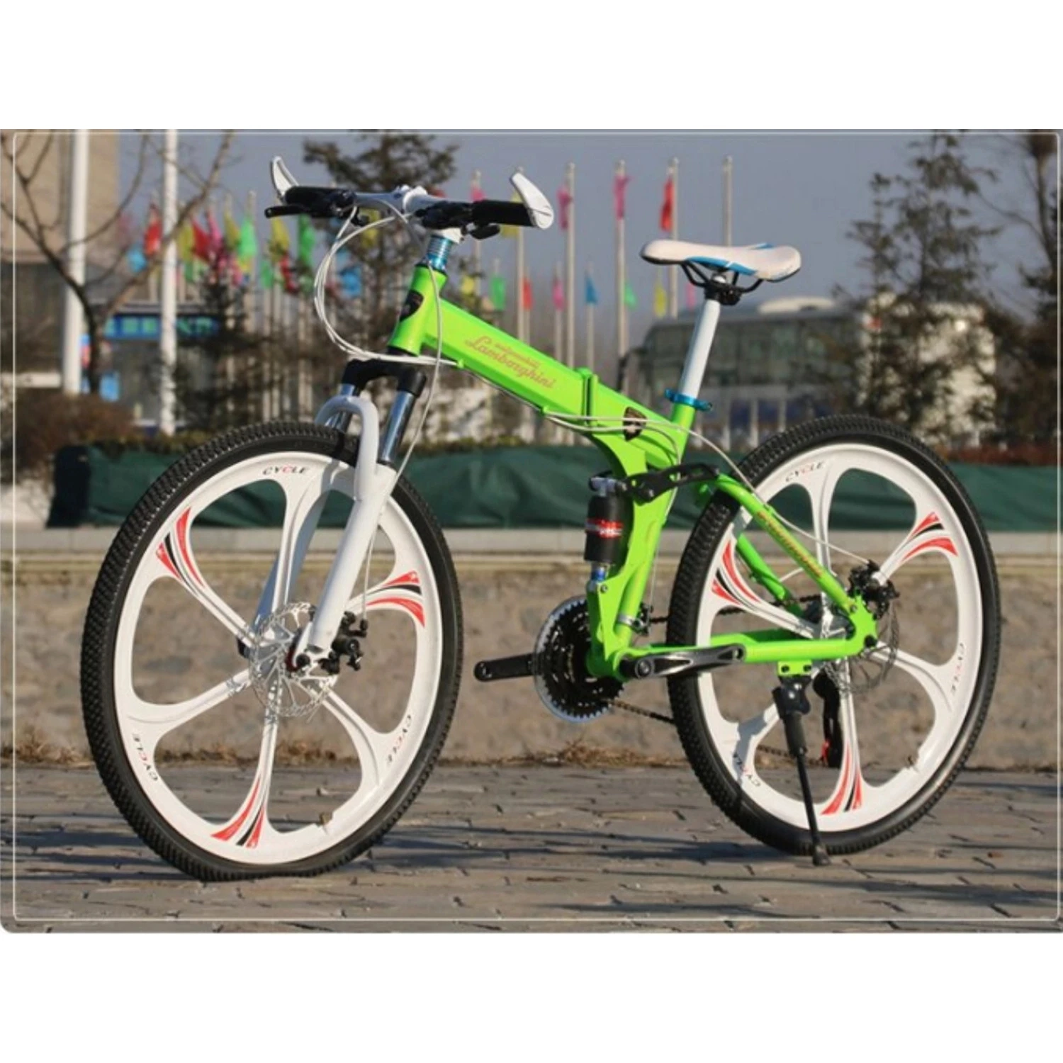 Oem Wholesale Cheap Folding Bike Adults Mountain Bike Full Suspension Foldable Bicycle