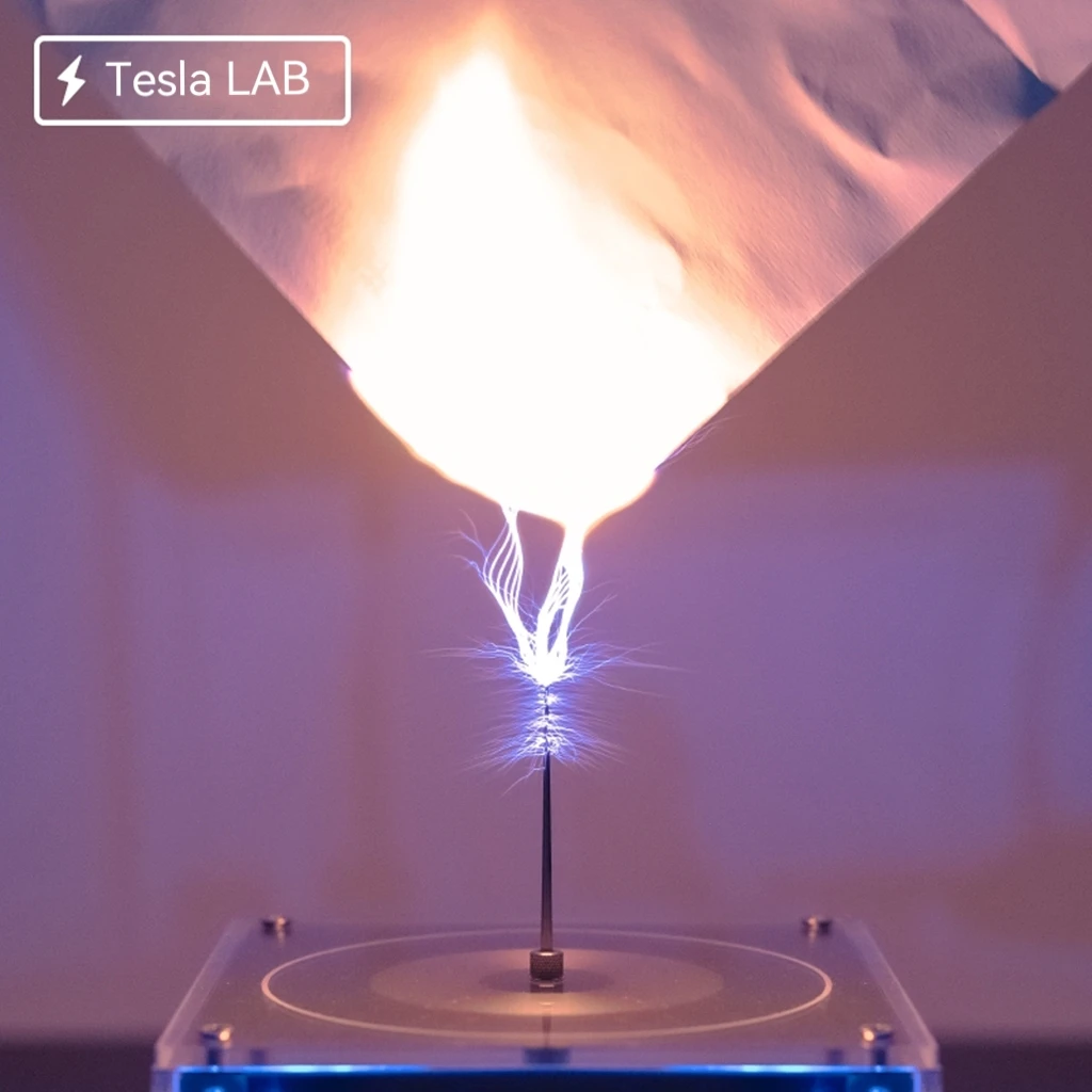 Integrated solid state Mini Music Tesla Coil AC110-240V 120W Palm Tesla Coil  Frequency Voltage Pulse Electric Arc Generator