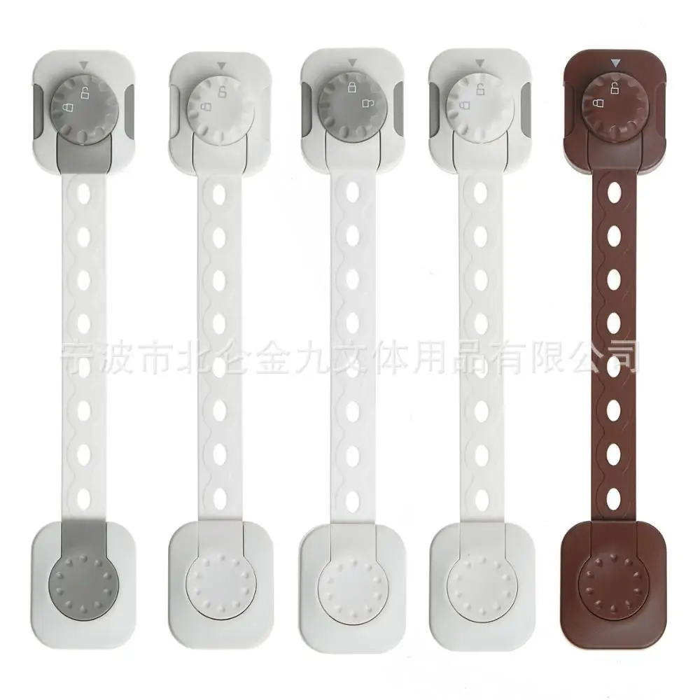 Child Lever Locks Drawer Anti-Tilt Cable Trailer Protective Cover Plastic Adjustable Electric Baby Safety Lock Front Door