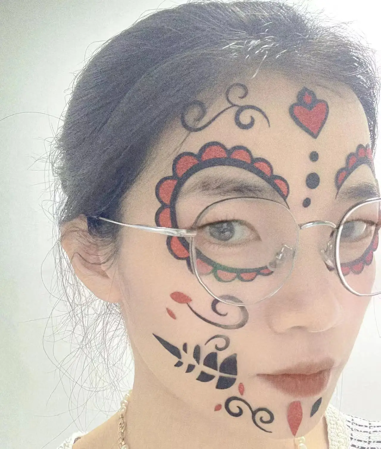 wholesale  Halloween  cosplay masks sexy woman face eyes  glitter tattoo sticker